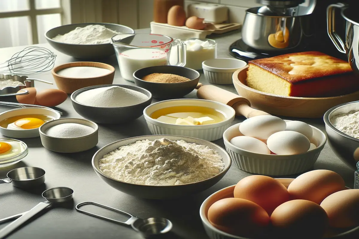 Ingredients Laid Out for Crafting the Perfect Crack Cake